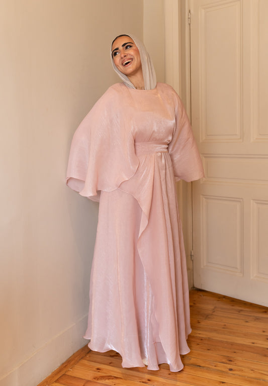 "Sofi” dress in dusty rose