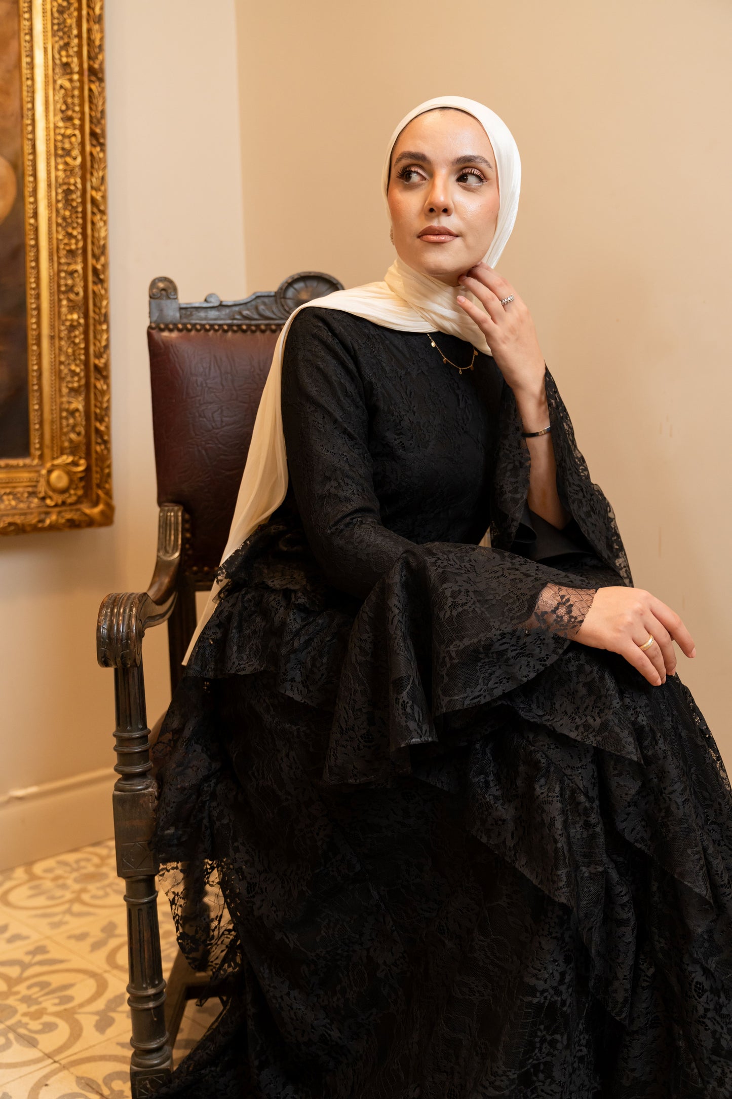 "Lara” dress in black