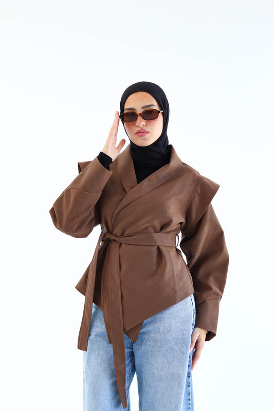 The "MUSE" Jacket in brown