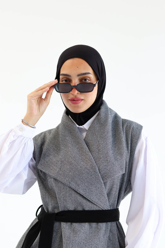 The "BLAZE" Wool Vest in Grey