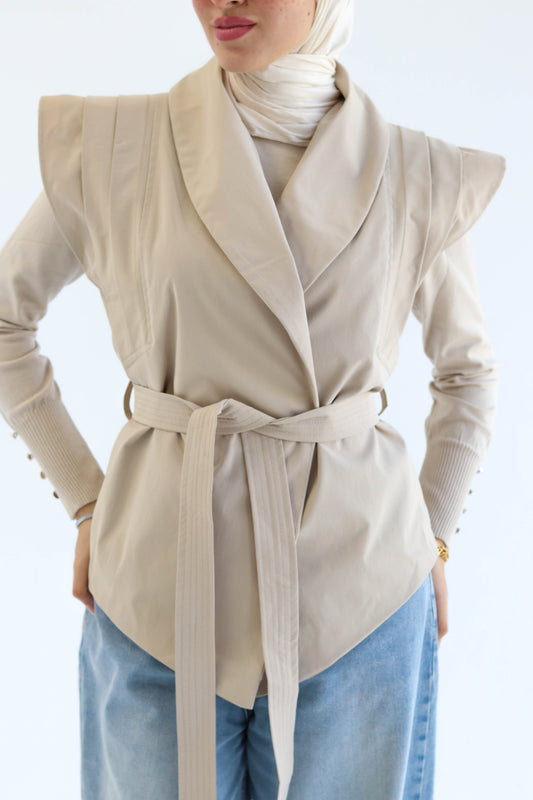 The "OPAL" Vest in Beige