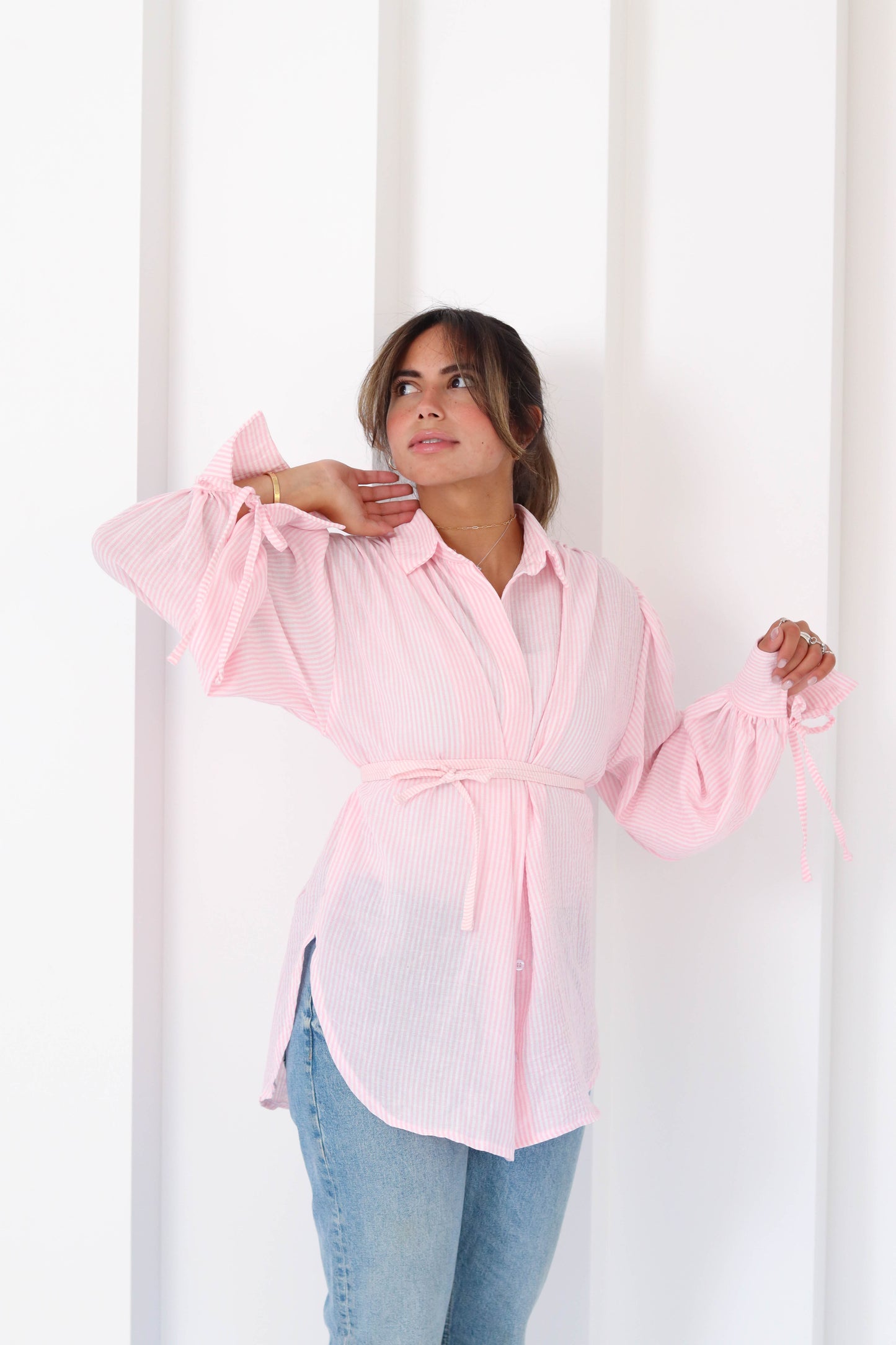 Sirena Shirt in Baby Pink