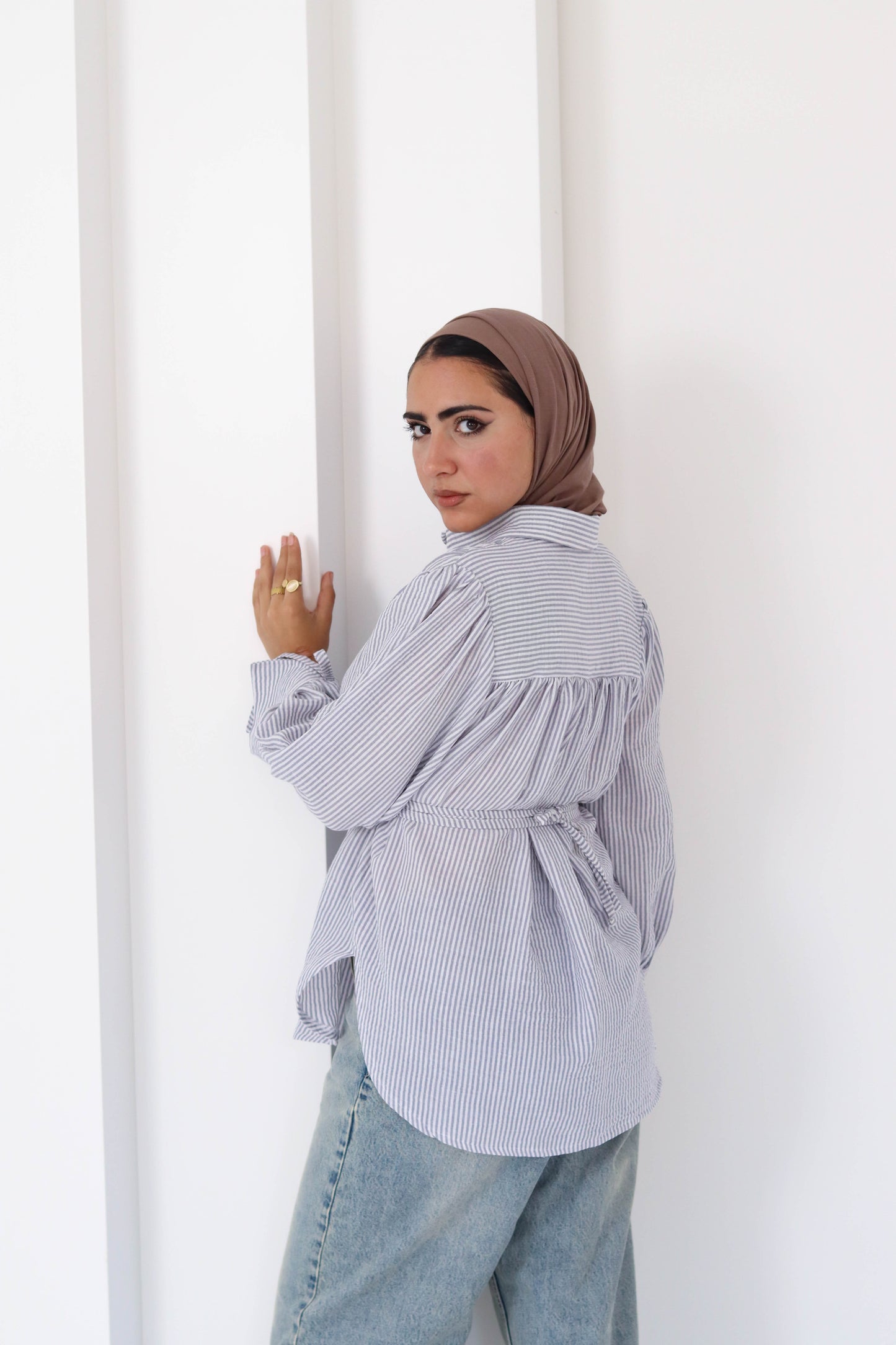 Sirena Shirt in Greyish Blue