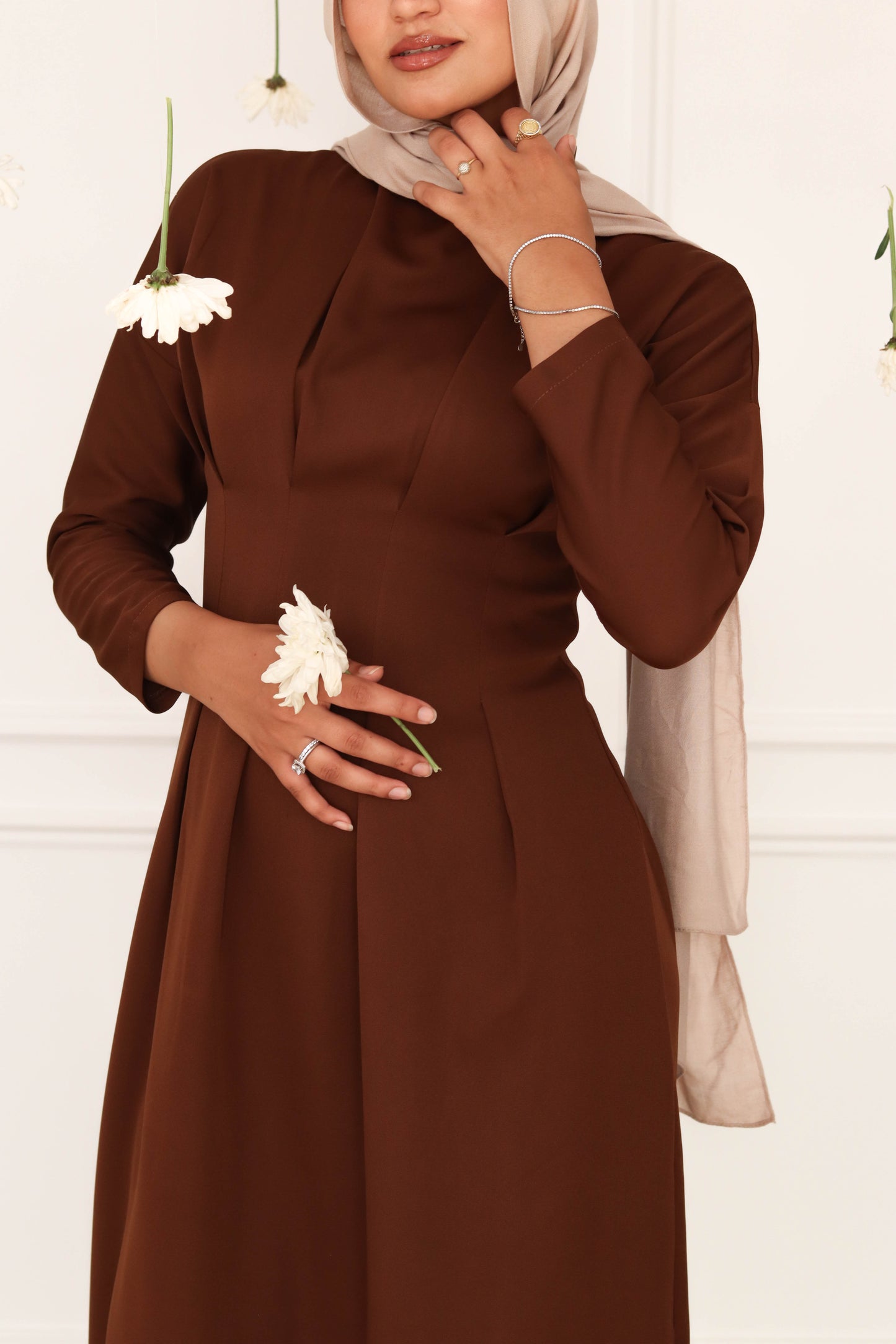 Bella dress in Brown