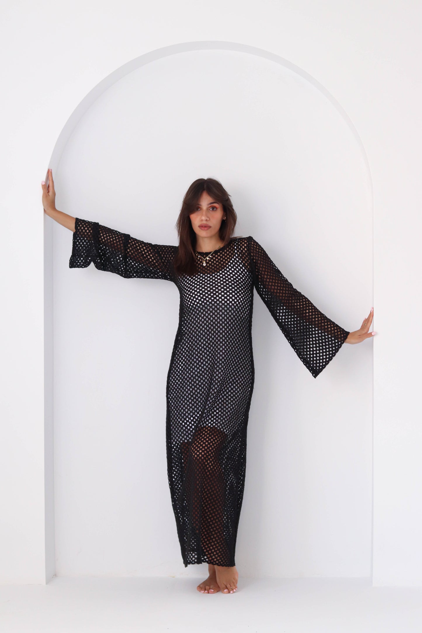 Fishnet coverup/dress