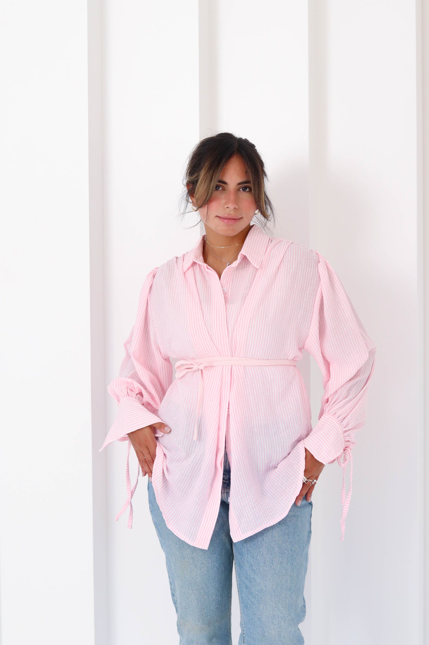 Sirena Shirt in Baby Pink