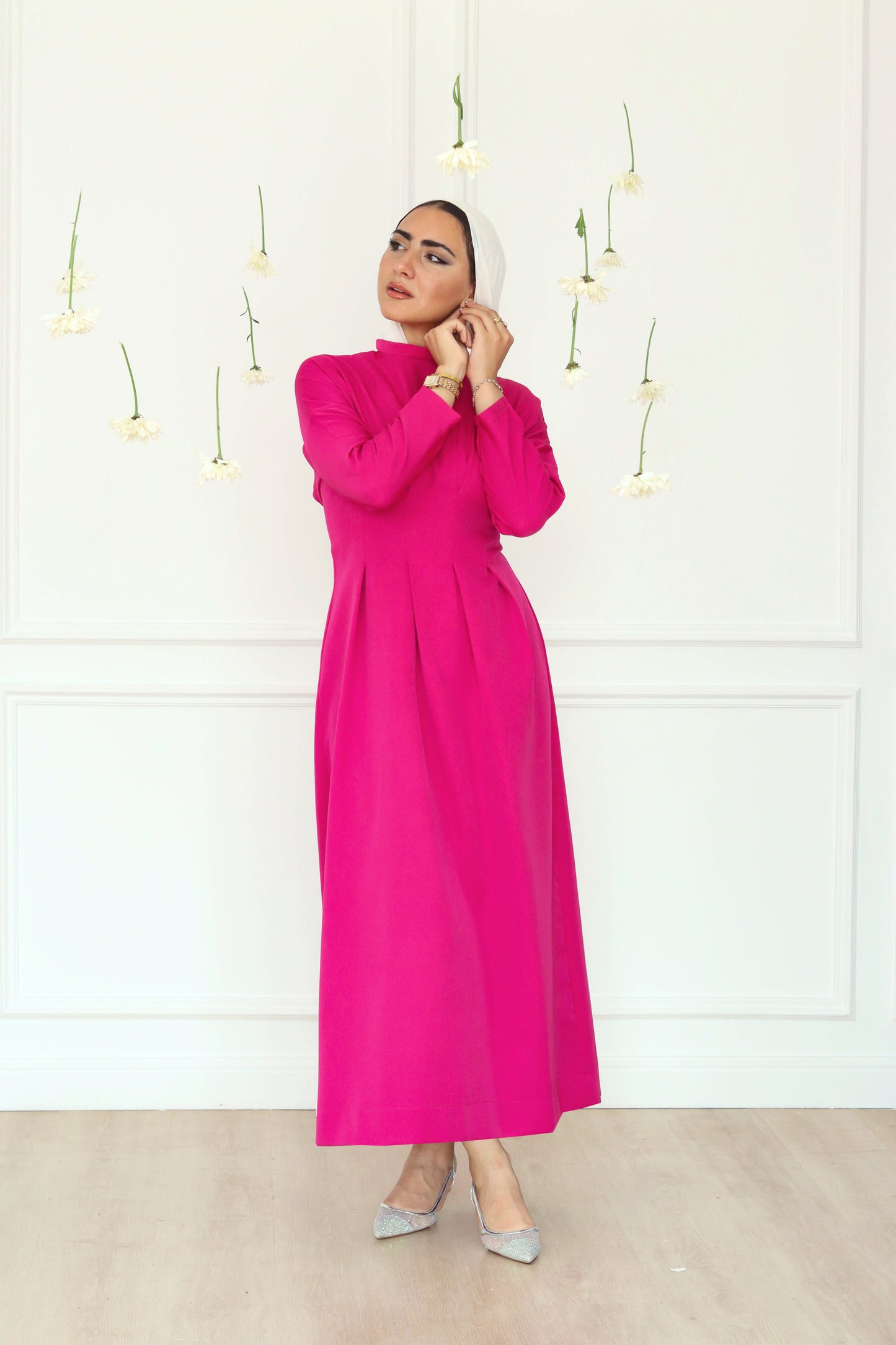 Bella dress in Fushia