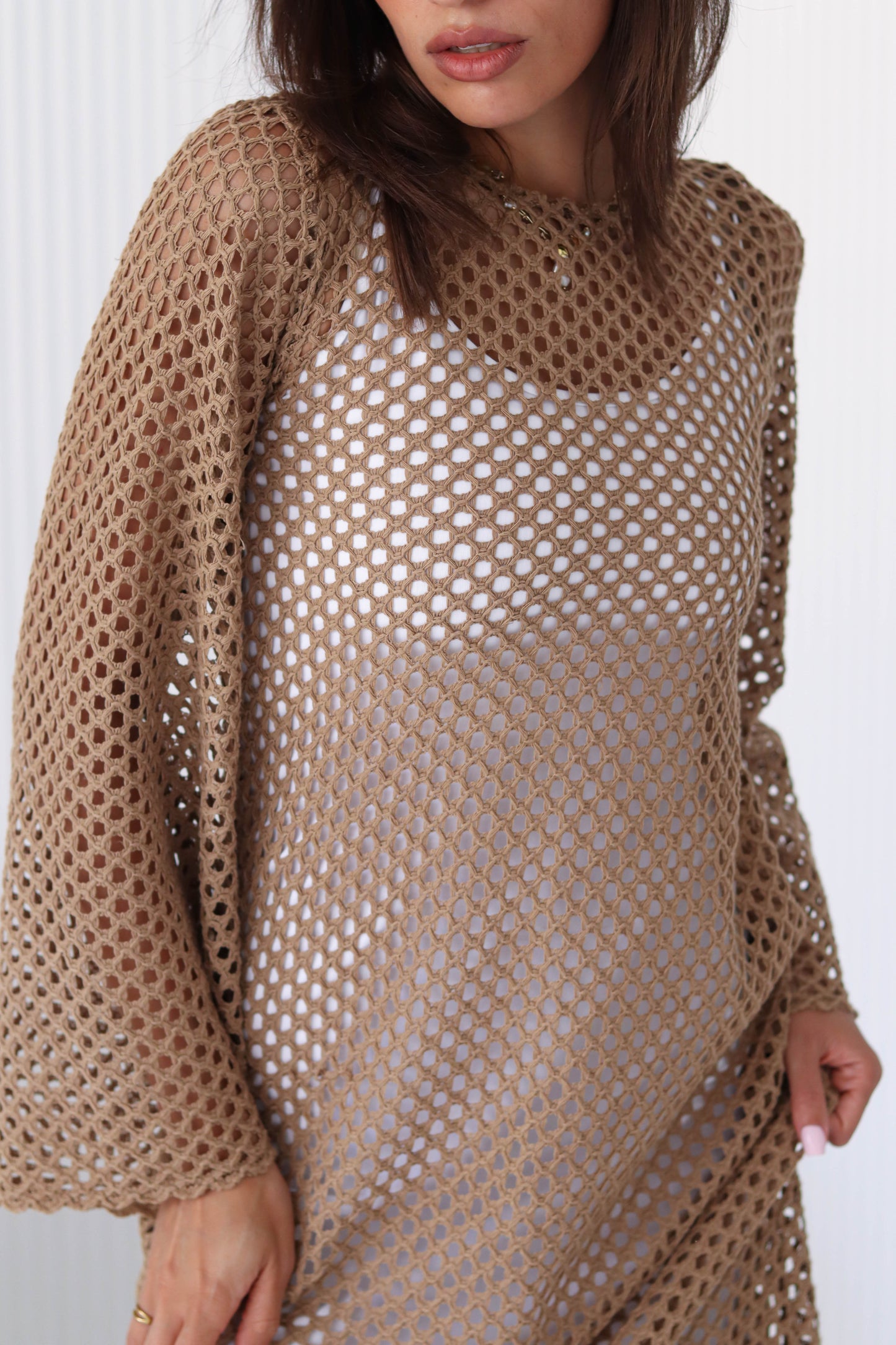 Fishnet coverup/dress