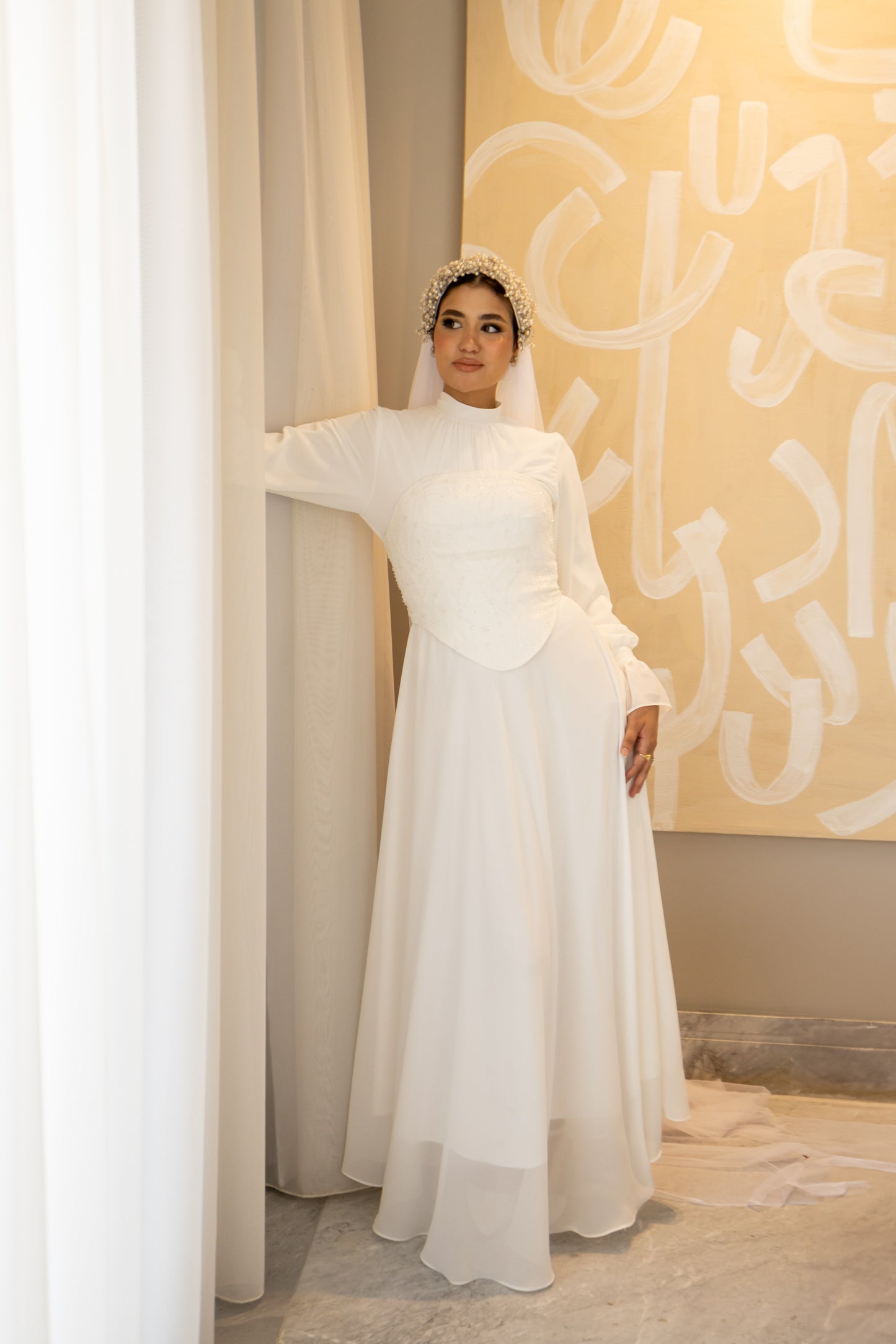 "Mila” dress in White