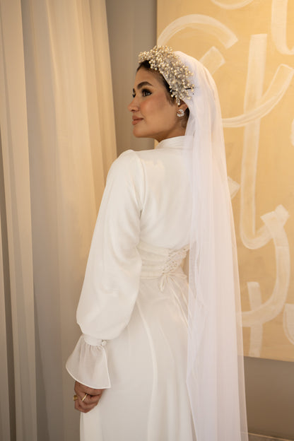 "Mila” dress in White