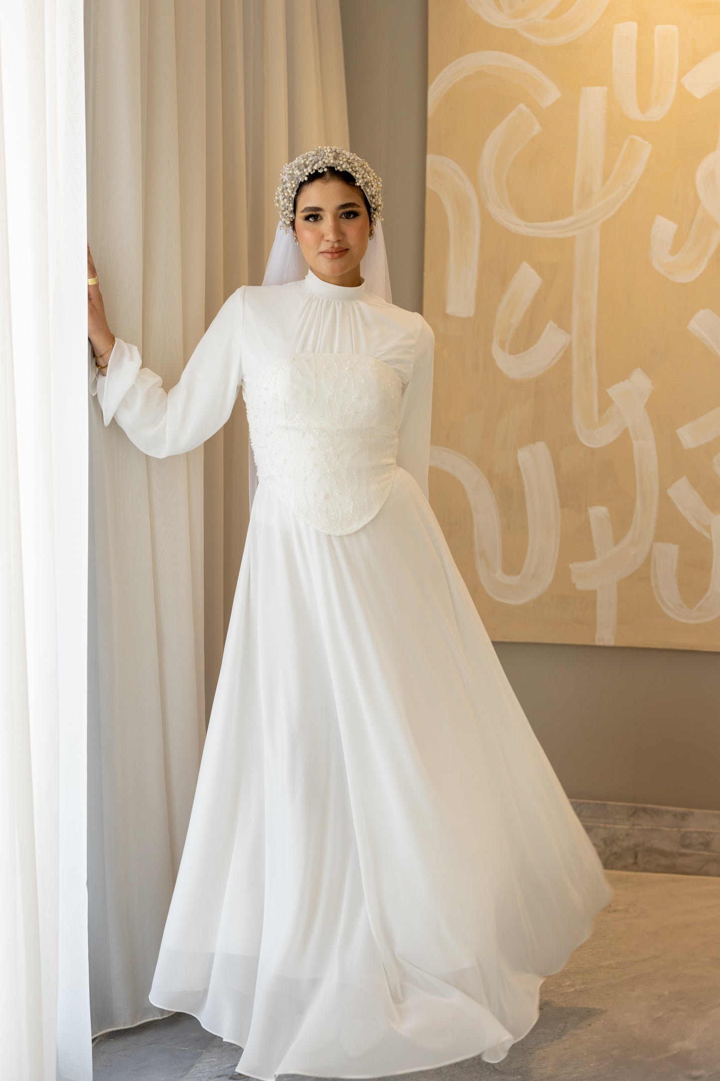"Mila” dress in White