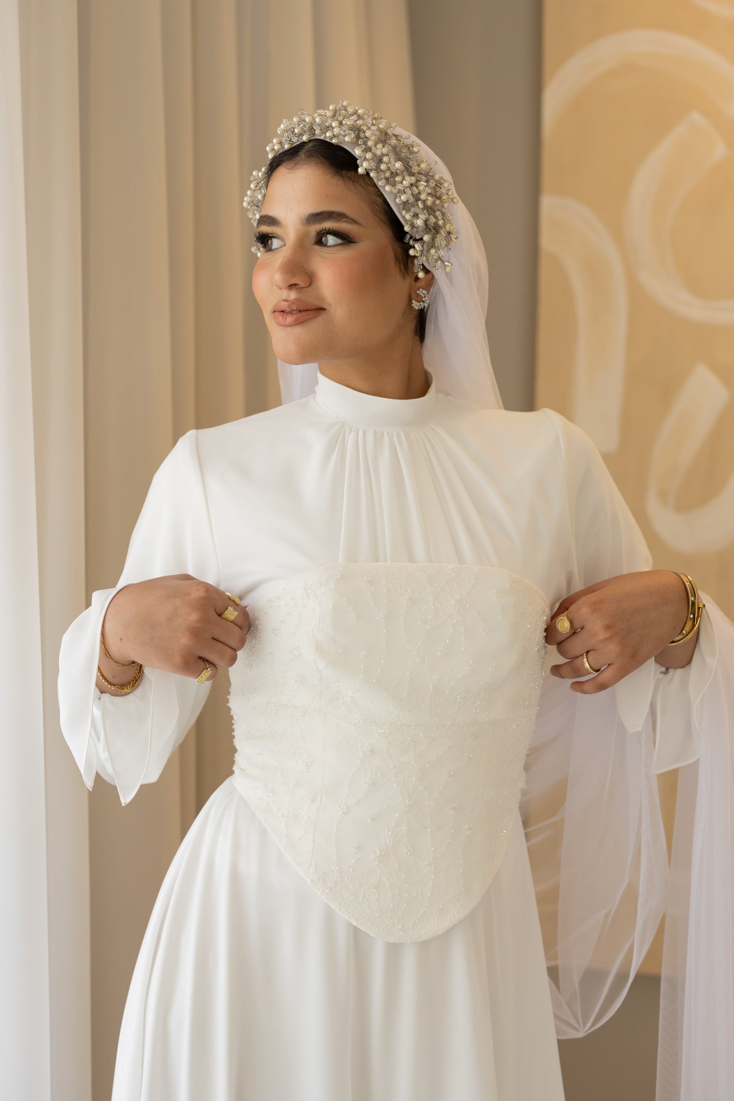 "Mila” dress in White