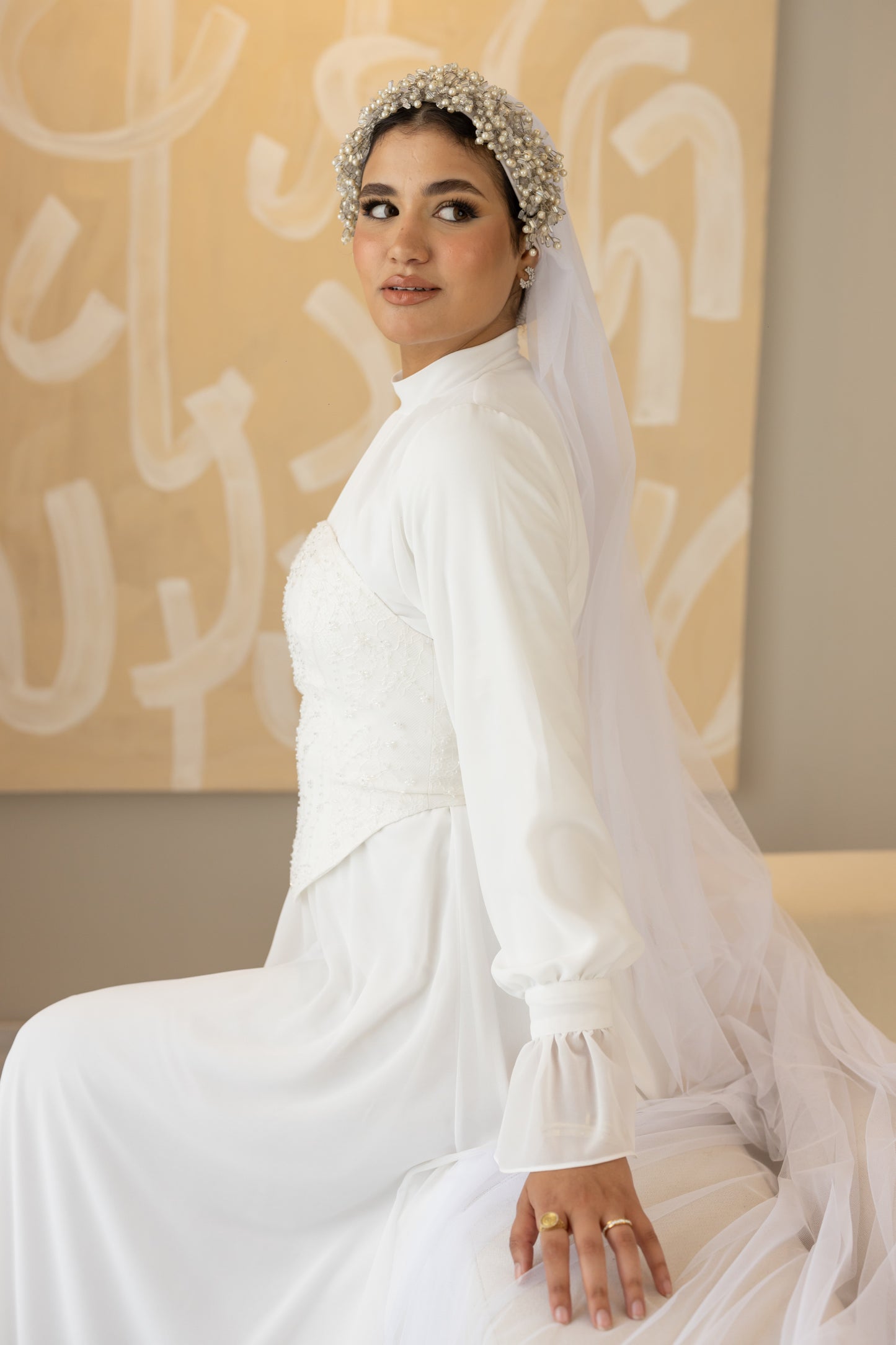 "Mila” dress in White