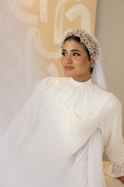 "Mila” dress in White