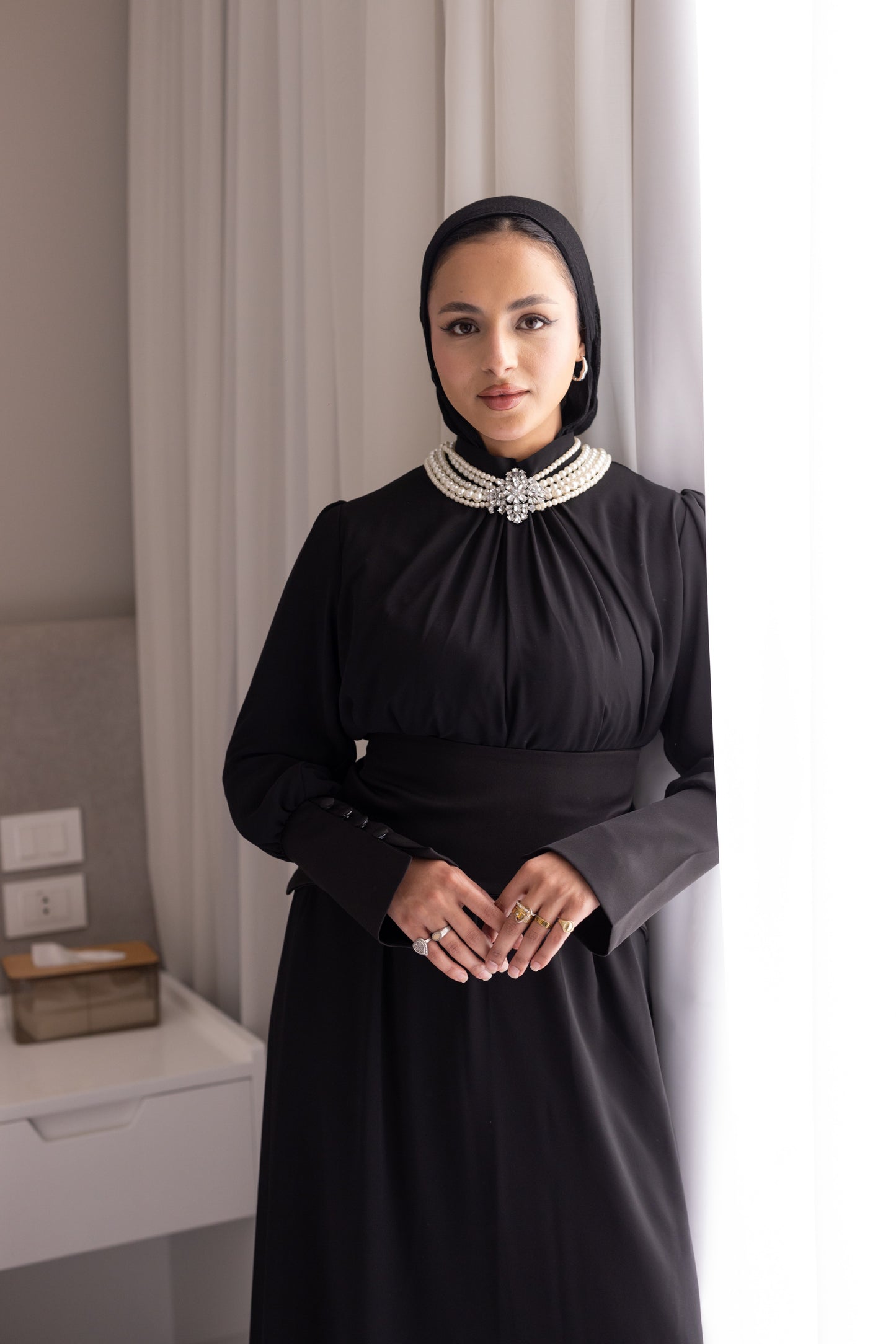 "Cecile” dress in black [PRE-ORDER]