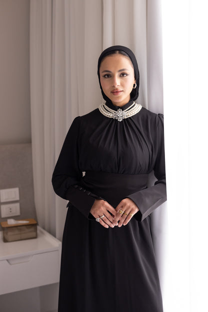 "Cecile” dress in black [PRE-ORDER]