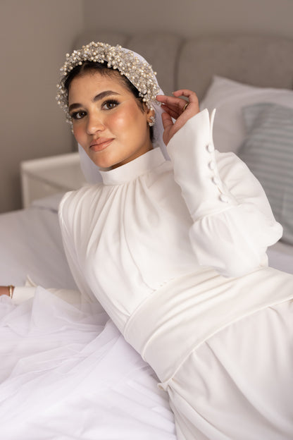 "Cecile” dress in white [PRE-ORDER]