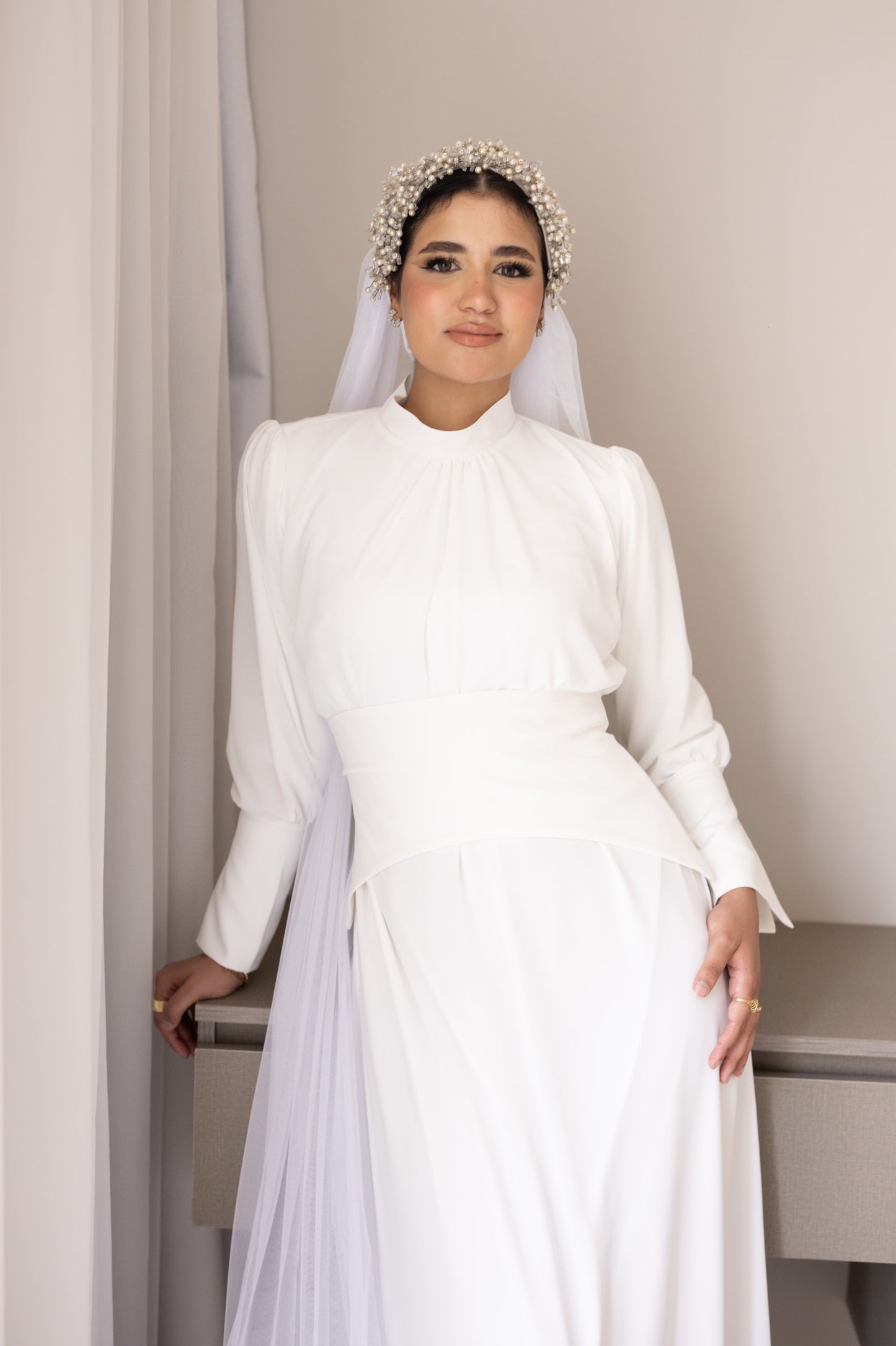 "Cecile” dress in white [PRE-ORDER]