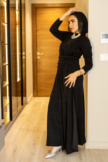 "Elen” dress in black [PRE-ORDER]