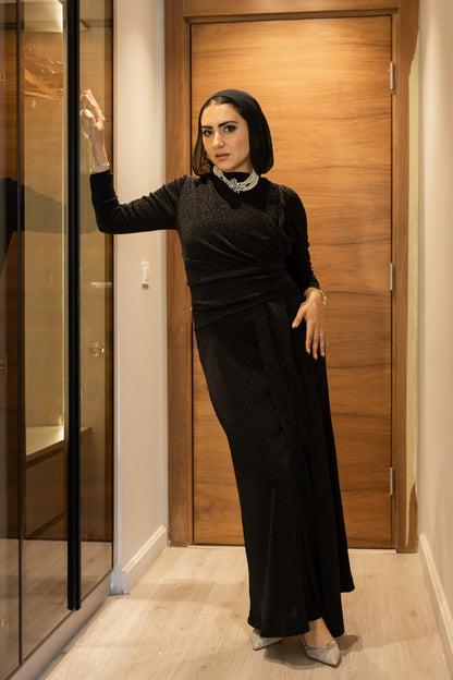 "Elen” dress in black [PRE-ORDER]