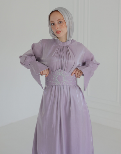 “Soleil” dress in lilac