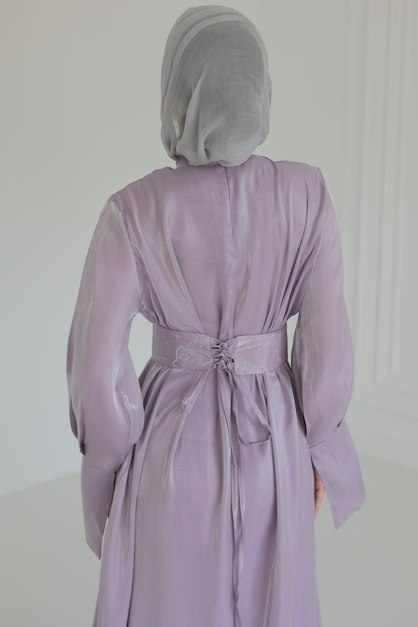 “Soleil” dress in lilac