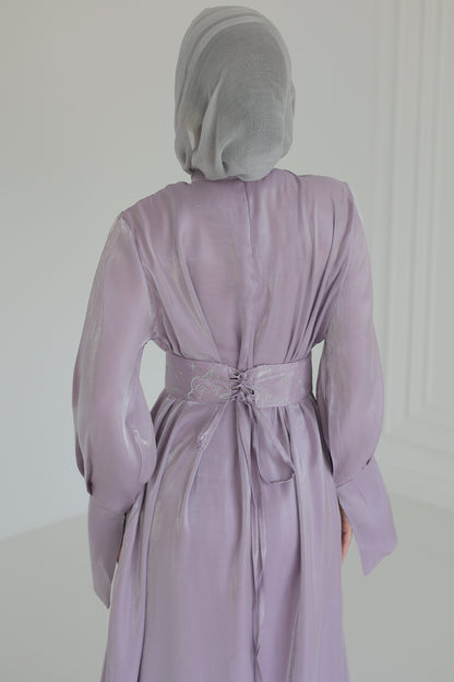 “Soleil” dress in lilac