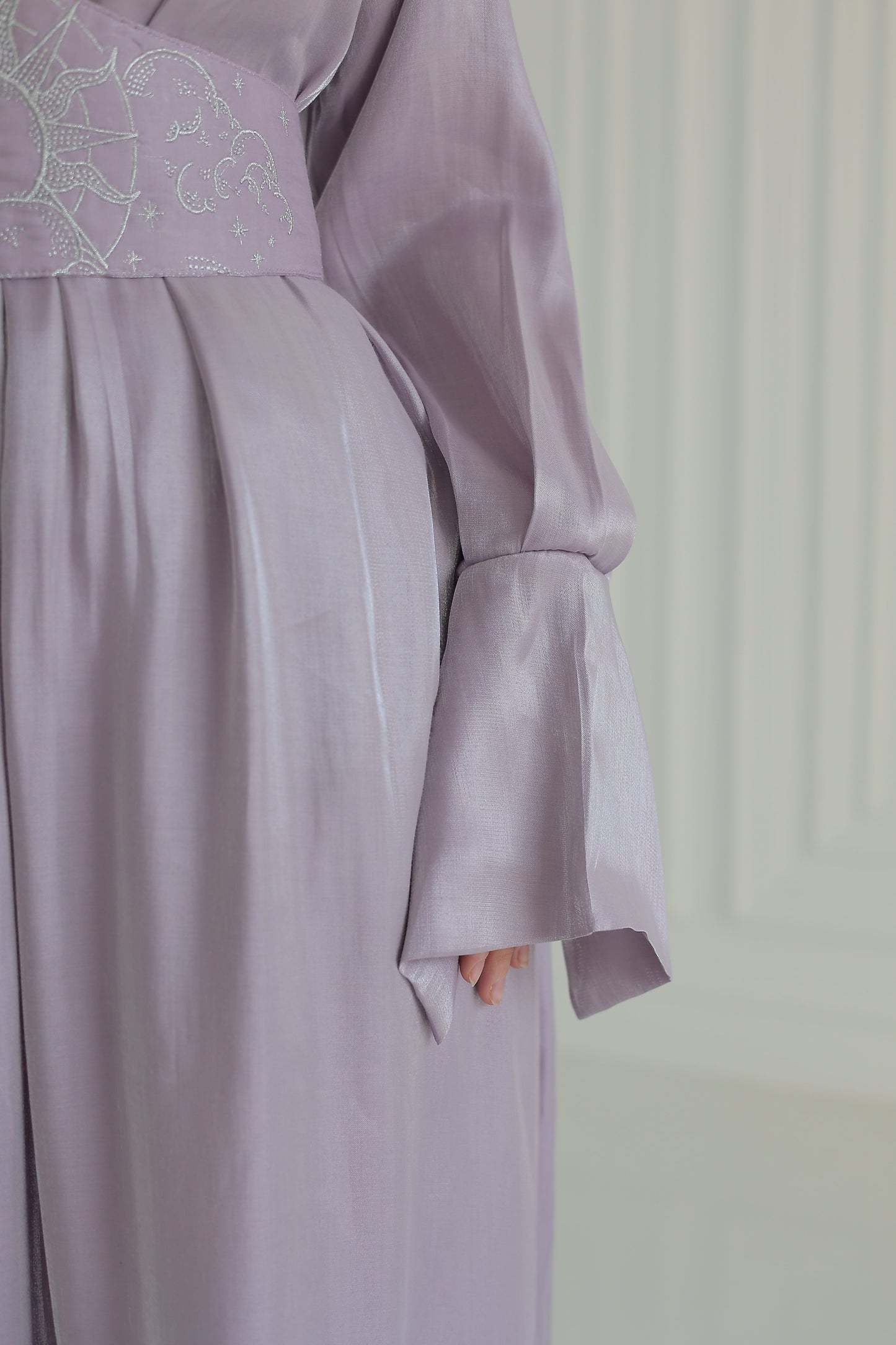 “Soleil” dress in lilac