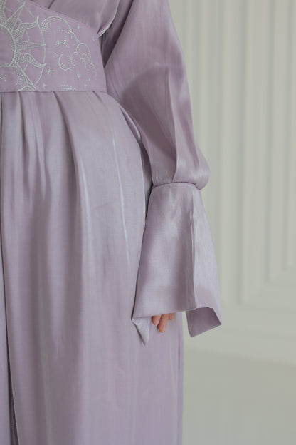 “Soleil” dress in lilac