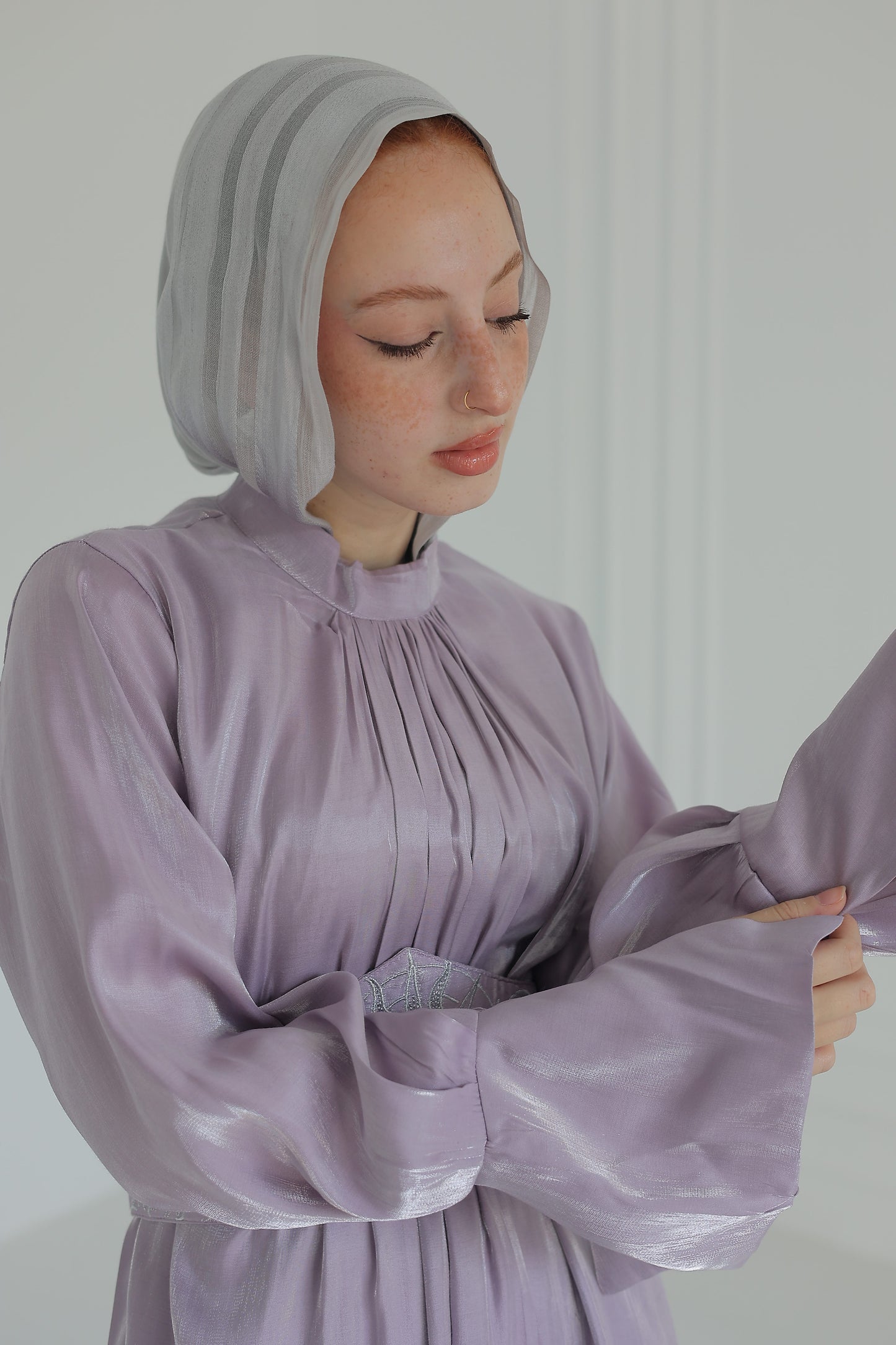 “Soleil” dress in lilac