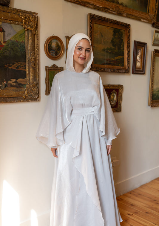 "Sofi” dress in silver