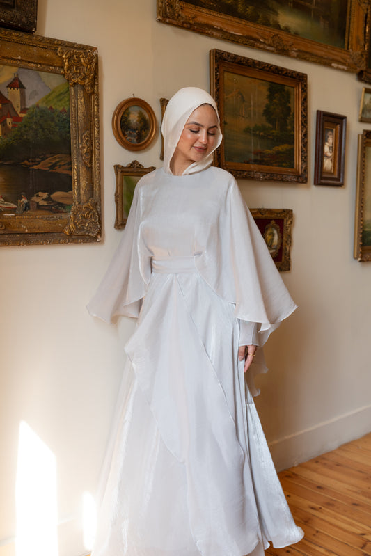 "Sofi” dress in silver