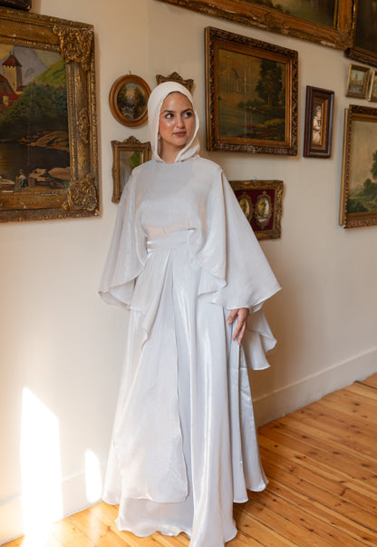 "Sofi” dress in silver