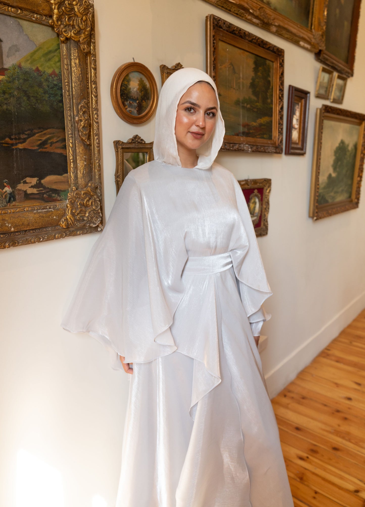 "Sofi” dress in silver