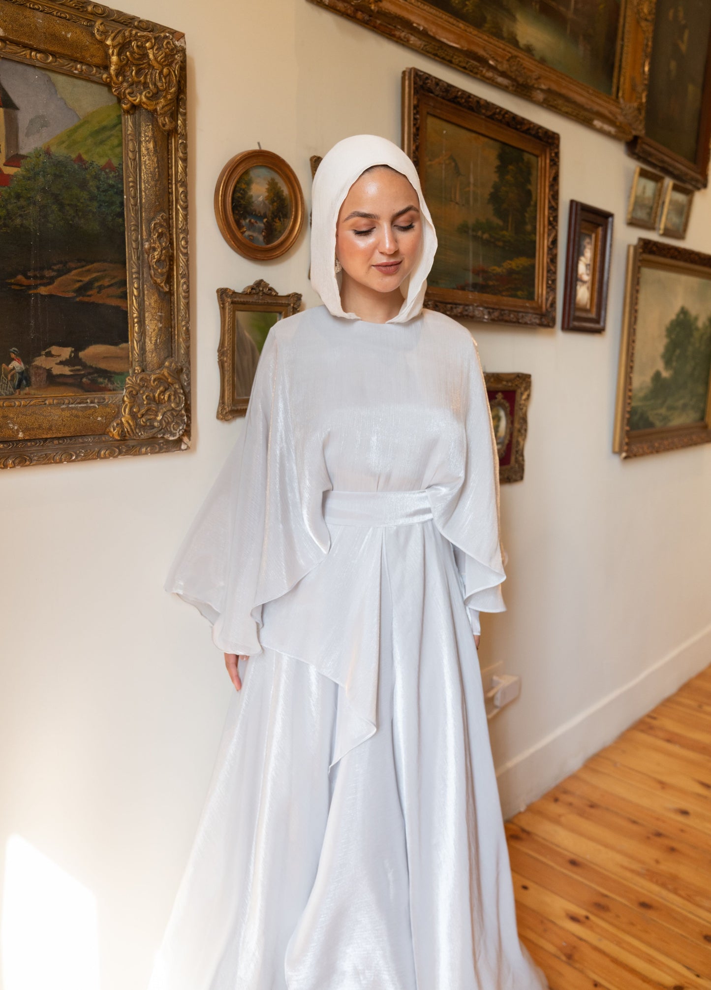 "Sofi” dress in silver