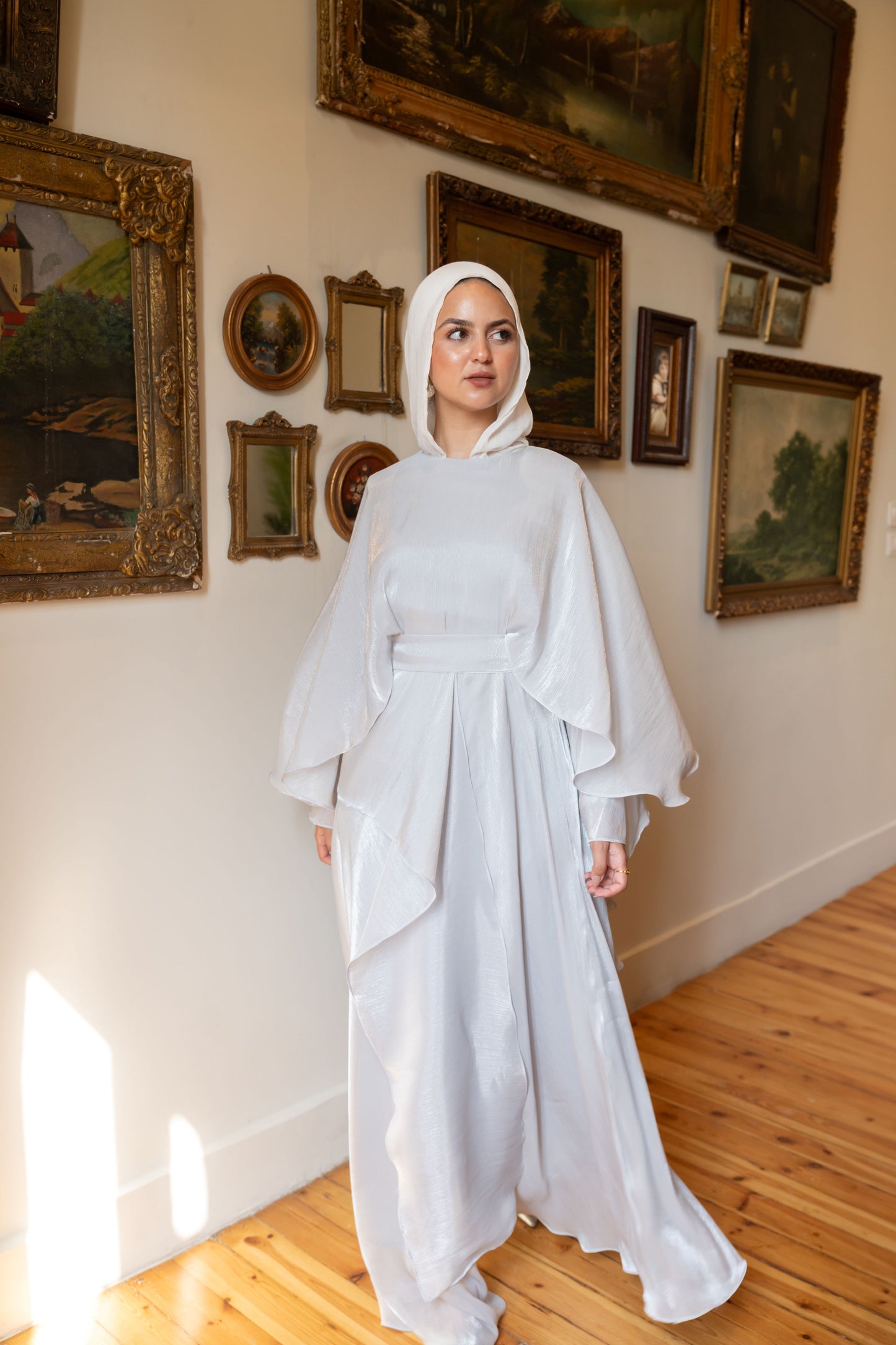 "Sofi” dress in silver