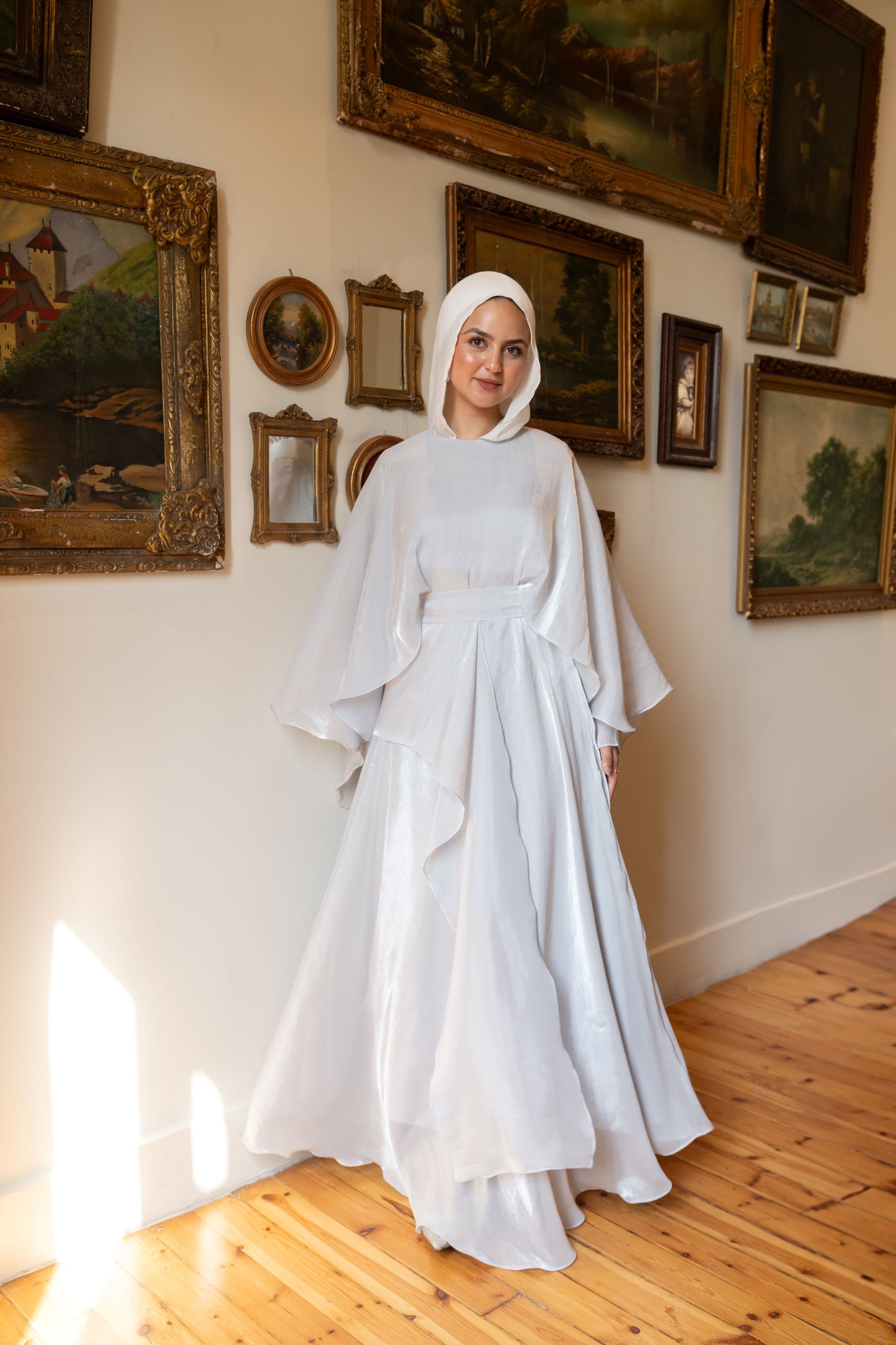 "Sofi” dress in silver