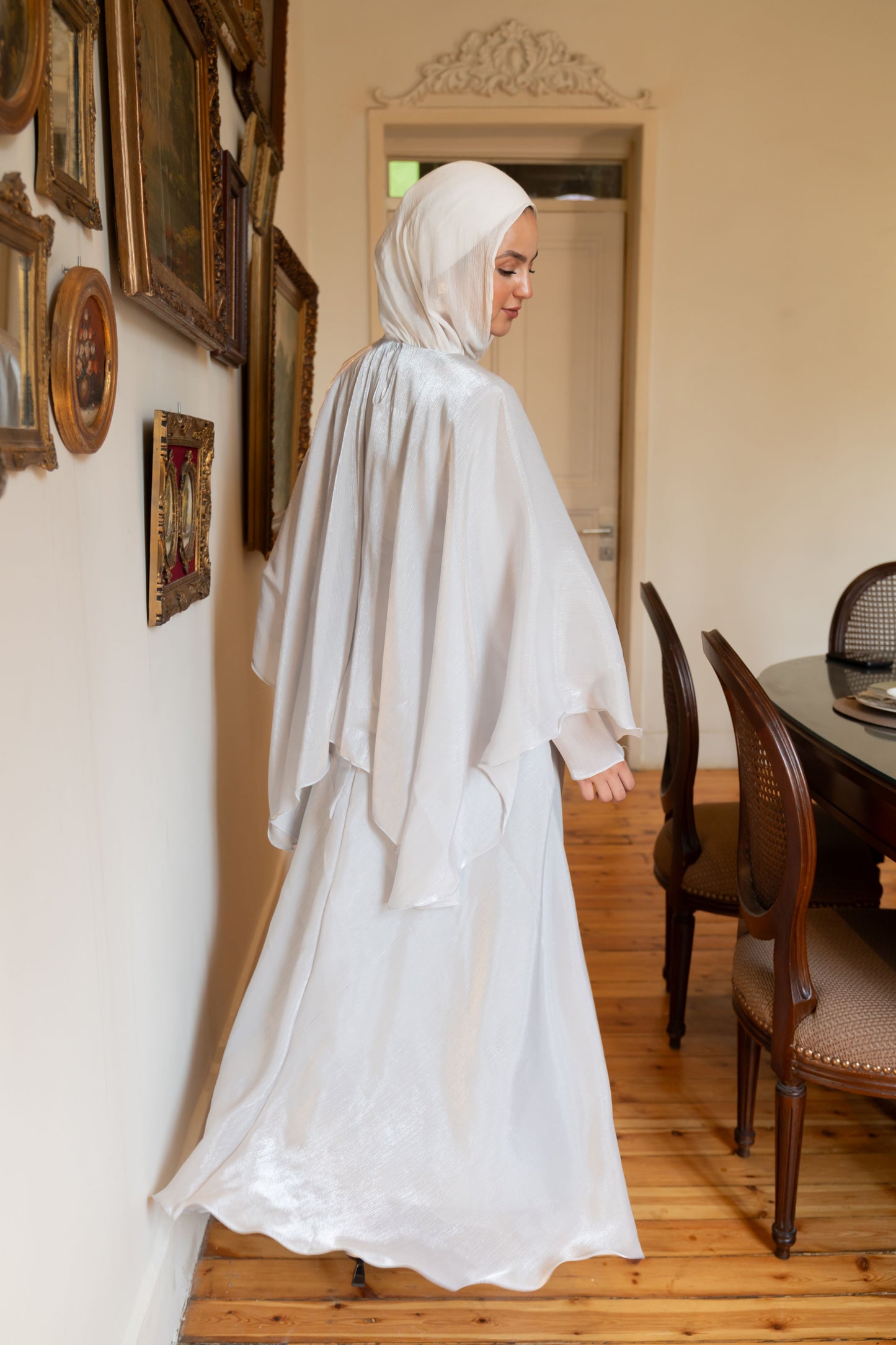"Sofi” dress in silver