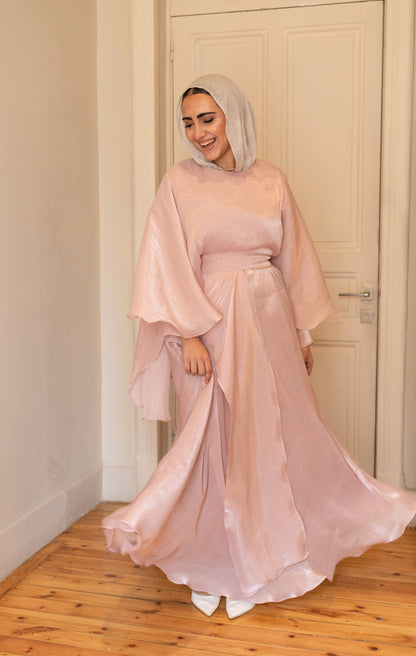 "Sofi” dress in dusty rose