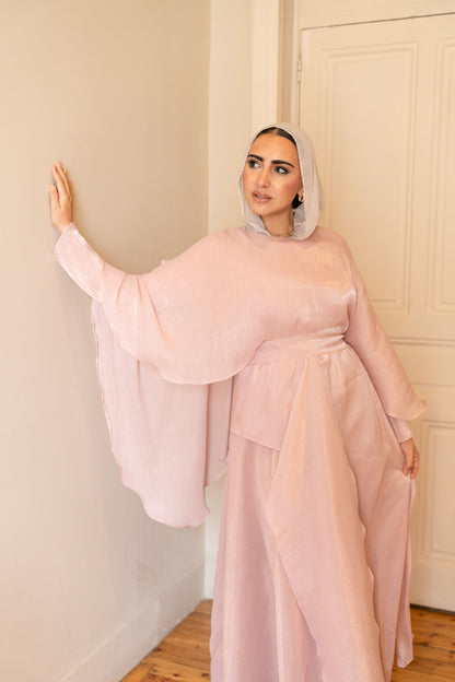 "Sofi” dress in dusty rose