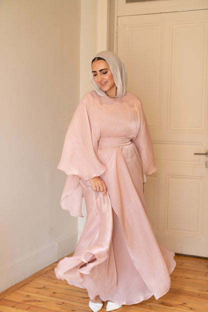 "Sofi” dress in dusty rose