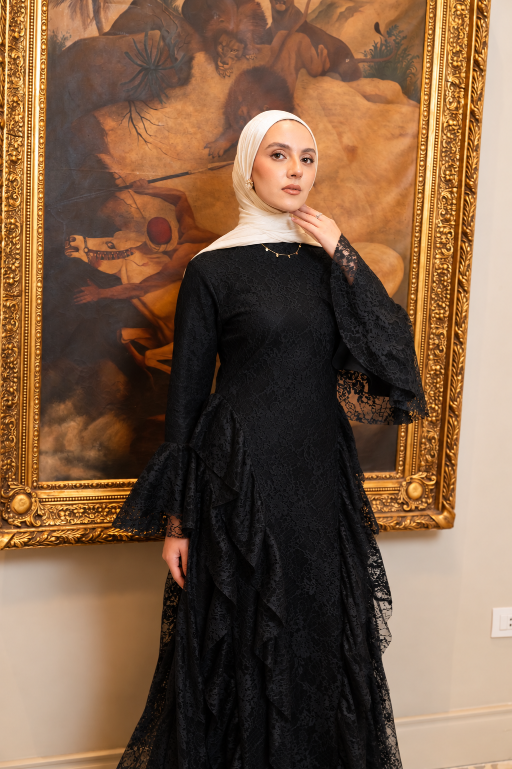 "Lara” dress in black
