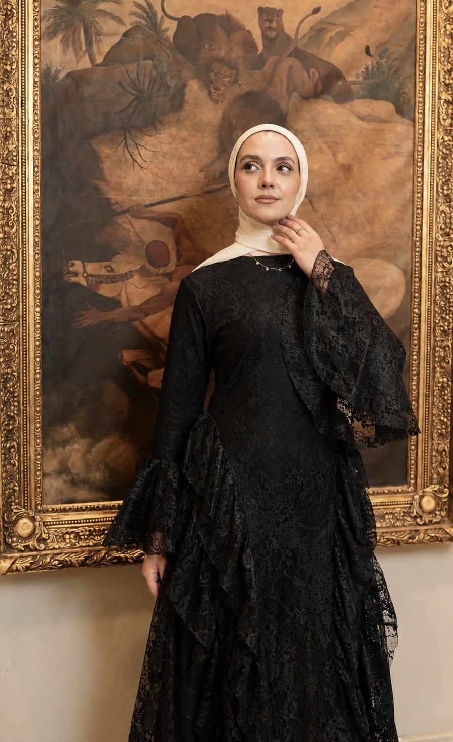 "Lara” dress in black