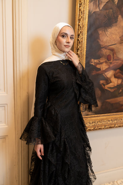 "Lara” dress in black
