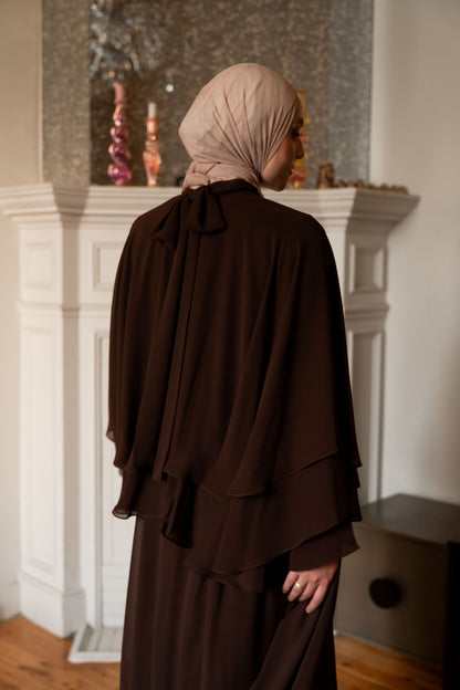 "Serena” dress in brown