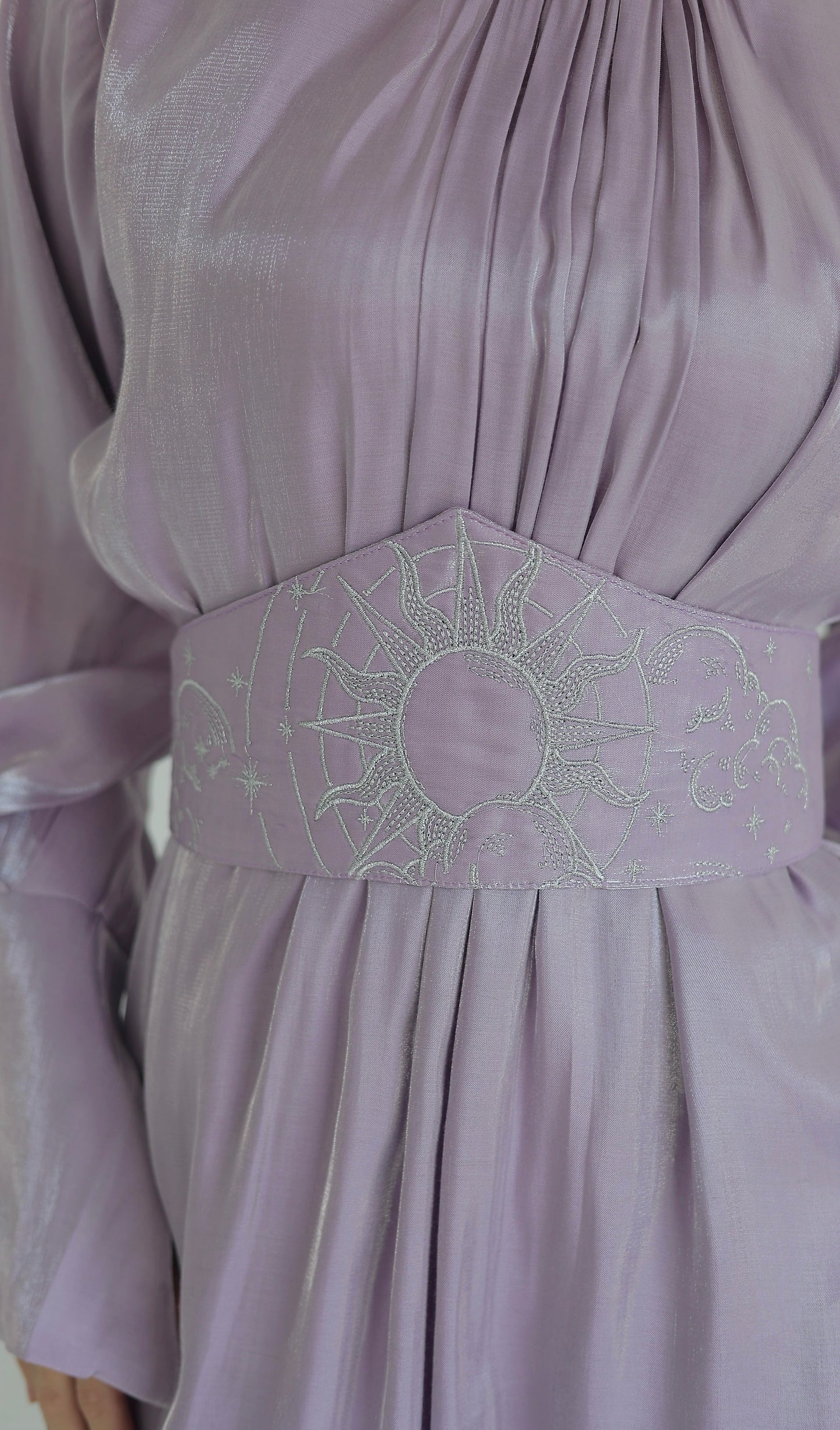 “Soleil” dress in lilac