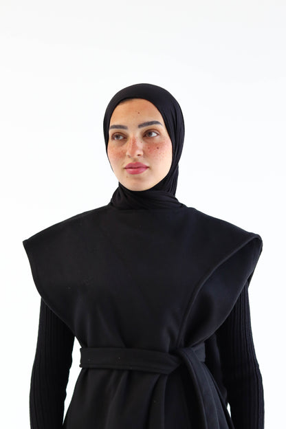 The "DAWN" Cape in black