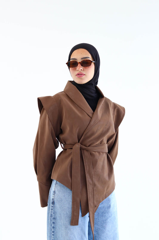 The "MUSE" Jacket in brown