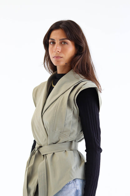 The "OPAL" Vest in Olive