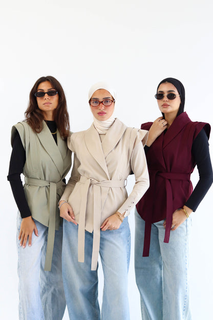 The "OPAL" Vest in Olive